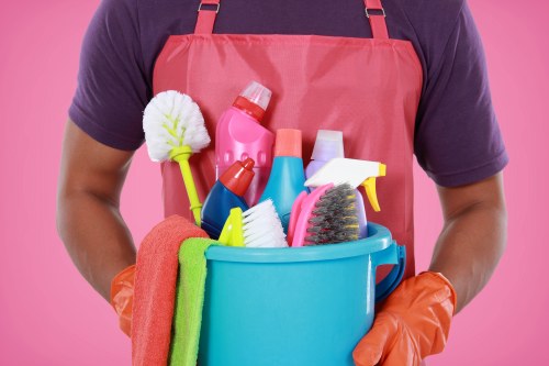Trained carpet cleaner using professional equipment with care