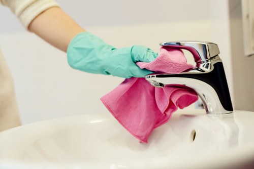 Step-by-step hard floor cleaning process for W11 floors